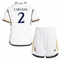 Koszulka piłkarska Real Madrid Daniel Carvajal #2 Strój Domowy dla dzieci 2023-24 tanio Krótki Rękaw (+ Krótkie spodenki)